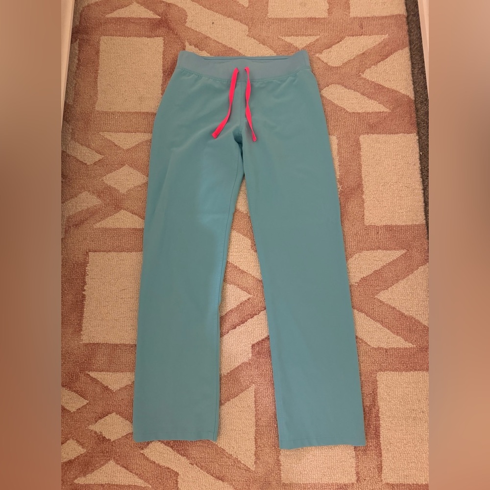 Figs Fresh Aqua Livingston Scrub Pants